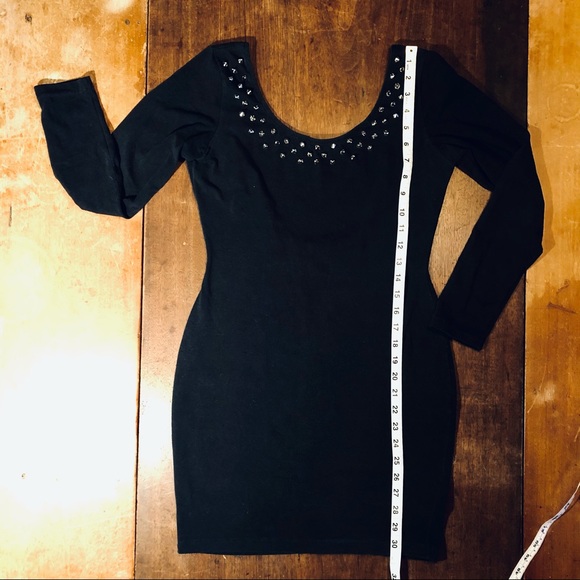 Tripp NYC Vintage 1988 Studded Nightclub Lycra Dress M - Picture 3 of 16